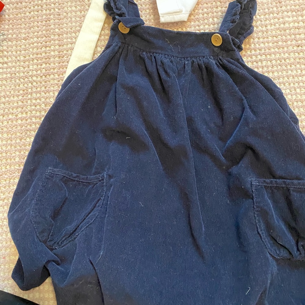 Bella Bliss Blue Overalls with A-line Silhouette